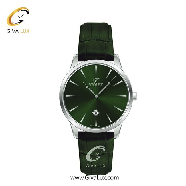 ساعت مچی اورجینال زنانه ویولت VIOLET نقره ای | سبز| سبز یشمی تیره| کد رفرنس 0551